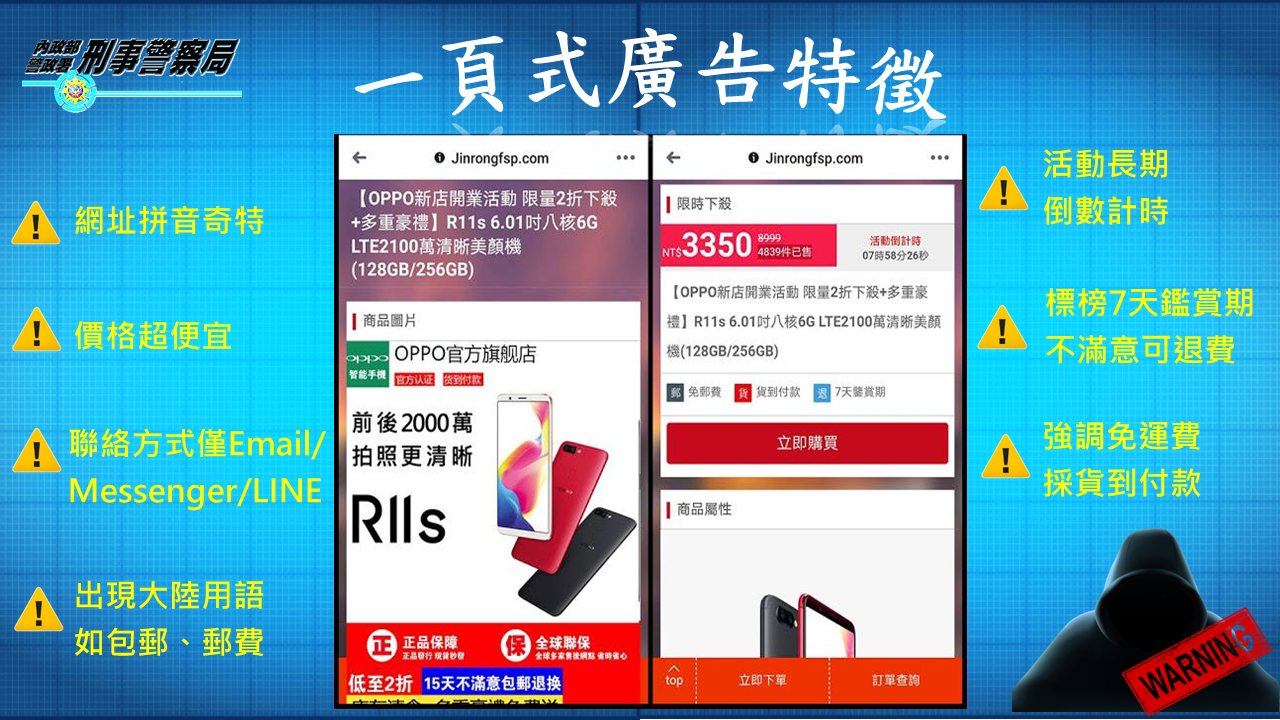 警政署一頁式廣告