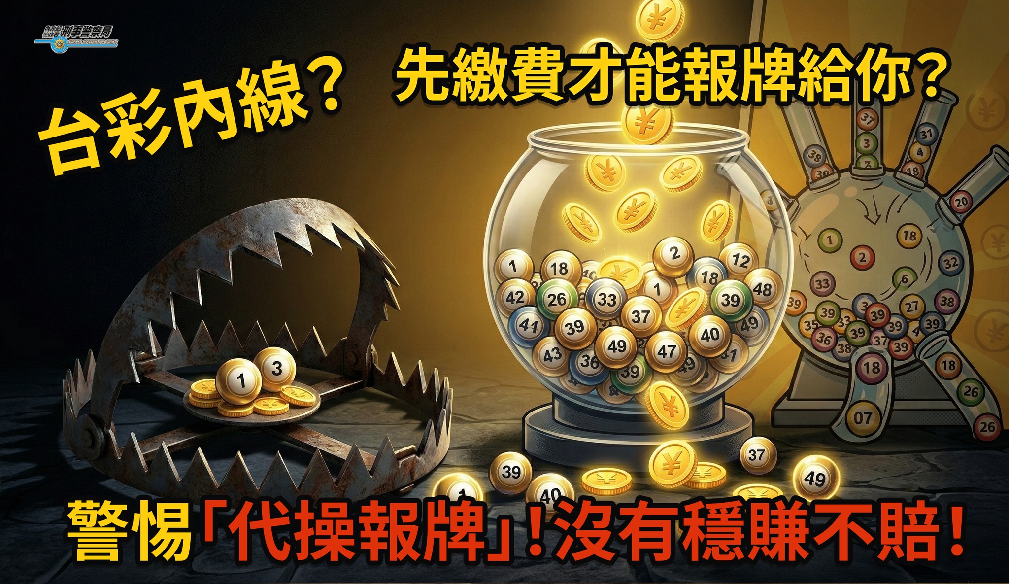 台彩代操報牌？