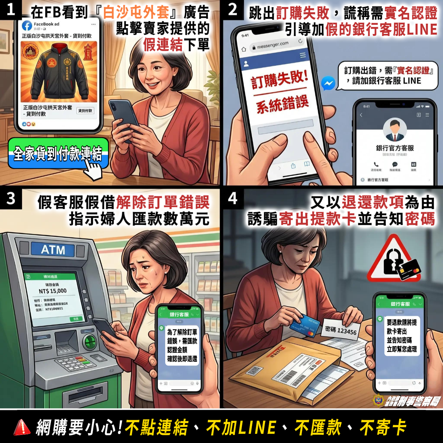 假網購贈品詐騙